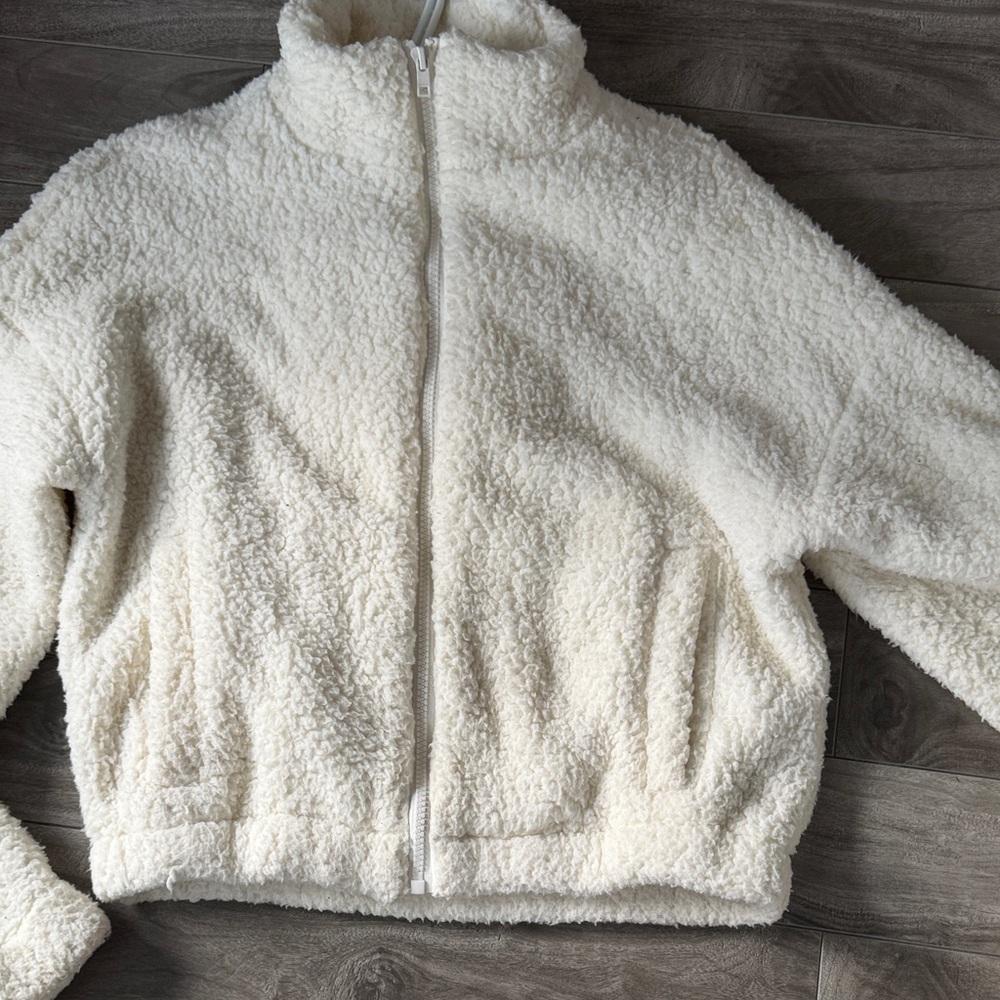 Garage White Teddy Jacket